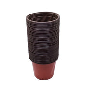 DURAFORCE 16*14*11cm 100pcs Plastic Plant Flower Starting Pots Nursery Seedlings Plant