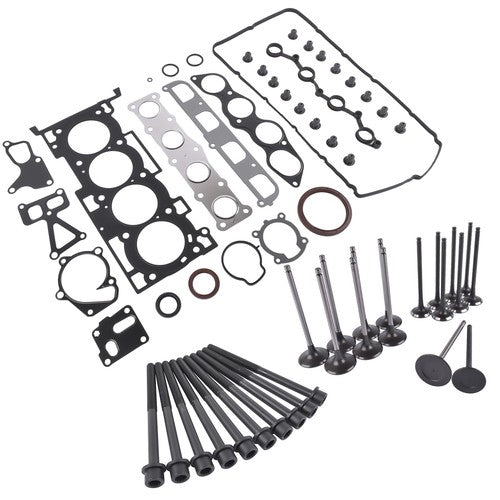DURAFORCE Head Gasket Bolts + Valves Set for Hyundai Sonata Genesis Coupe Kia Optima 11-16