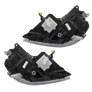 DURAFORCE Headlight For GMC Acadia 2013-2015 16 Driver&Passenger Halogen w/LED Tube Black