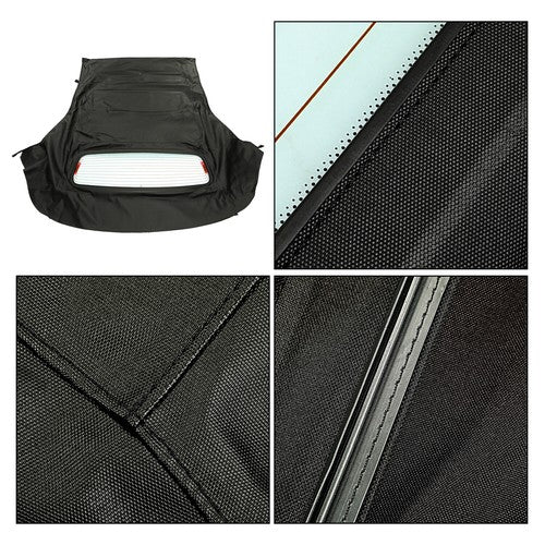 DURAFORCE For Ford Mustang 2005-2014 Convertible Top Soft & Heated Glass Window Sailcloth