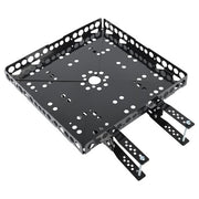 DURAFORCE Rear Bumper Mounted Generator Cargo Luggage Basket Rack Tray Kit For Trailers RV