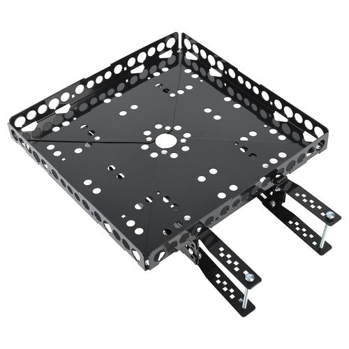 DURAFORCE Rear Bumper Mounted Generator Cargo Luggage Basket Rack Tray Kit For Trailers RV