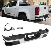 DURAFORCE Rear Step Bumper For Chevy Colorado GMC Canyon 2015-2022 W/o Park Sensor Chrome