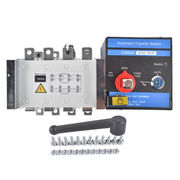 DURAFORCE Industrial Automatic Transfer Switch 4P 160A 110V or 220V Plastic Copper Steel