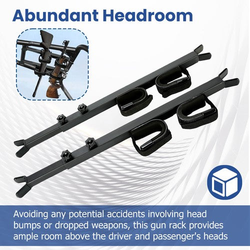 Overhead Roof Gun Rack Carrier Holder for Honda Pioneer Polaris Ranger Can Am
