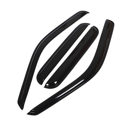 DURAFORCE Window Visors Rain Guards For Ford F250 F350 F450 F550 99-16 Super Duty Crew Cab