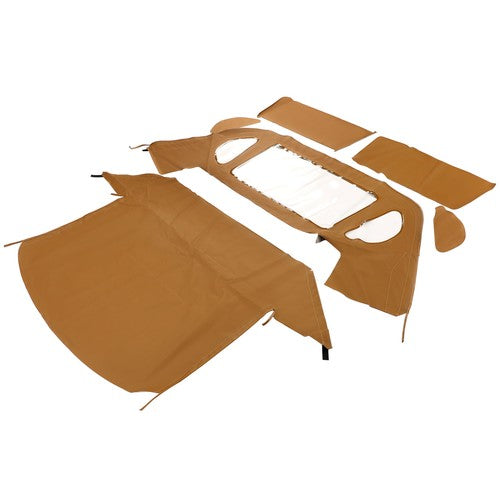 DURAFORCE Convertible Soft Top Tan For 1990-02 Mercedes-Benz SL R129 500SL Window Plastic