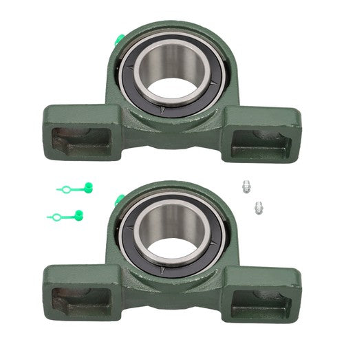 DURAFORCE 2 Pack UCP210-32 Pillow Block Mounted Ball Bearing 2" Bore Self Aligning New