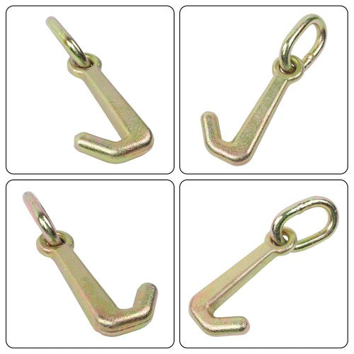 DURAFORCE 5/16 Inch Mini J Hook G70 5400 lbs Working Load Limit with Link Pack of 2