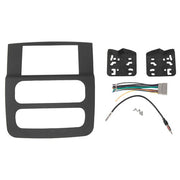 DURAFORCE Double Din Dash Install Bezel Panel Radio Mount Kit Fits 2002 03 04 05 Dodge Ram