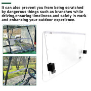 DURAFORCE Fold Down Clear Golf Cart Windshield Windscreen For 2000.5-Up Club Car DS