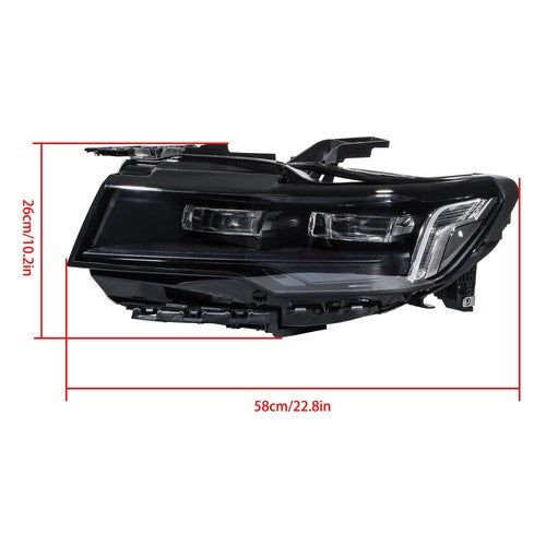 DURAFORCE Headlight LED For Cadillac Escalade Sport/Sport Platinum 2021-2024 Left Black