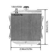 DURAFORCE Aluminum Radiator For HONDA Rancher 420 TRX420 TRX500 2007-2014 2008 2010