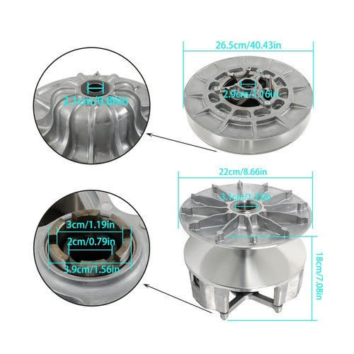 DURAFORCE 16-20 For POLARIS RZR TURBO XP PRIMARY & SECONDARY DRIVE CLUTCH 1000 925cc NEW