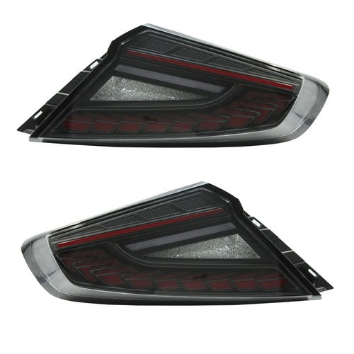 DURAFORCE Rear LED Dynamic Tail Lights Clear Lens Red Bar for 2022-2025 for Subaru WRX