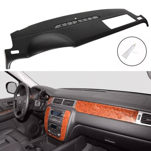 DURAFORCE Dash Cover Cap Black Panel Pad for Avalanche Suburban Tahoe Yukon 2007 2014