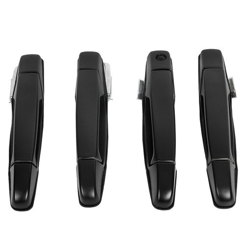 Set of 4 Black Door Handle for Chevy GMC Tahoe Yukon Sierra 2007 14
