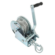DURAFORCE 1600lbs Hand Winch Hand Crank Trailer Winch W/10m (32ft) Cable Manual Winch