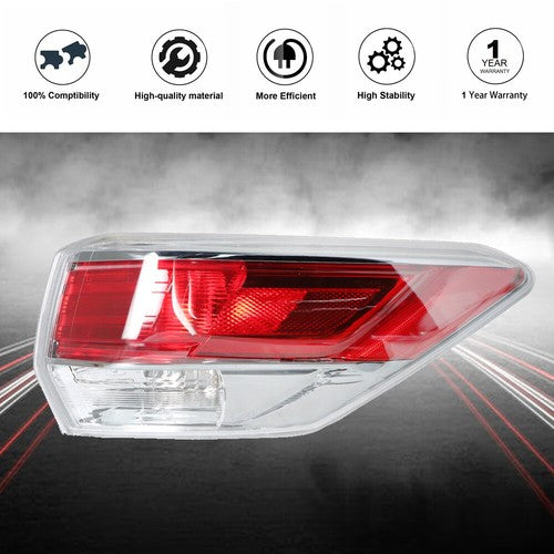 DURAFORCE Passenger RH Side Outer Tail Light Lamp Assembly For 2014-2016 Toyota Highlander