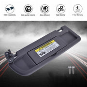 DURAFORCE Driver LH Side Drak Gray Sun Visor For Honda Civic 2006 2007-2011 83280SNAA01ZA