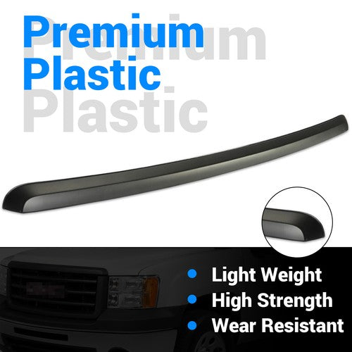 Black Front Hood Molding Trim for 07-13 GMC Sierra 1500 2500HD 3500 HD