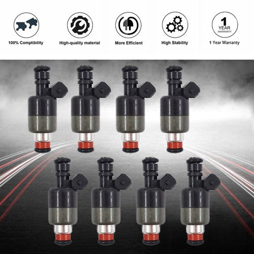 DURAFORCE 17095004 8x Fuel Injectors For Chevrolet GM 1994-1997 5.7L V8