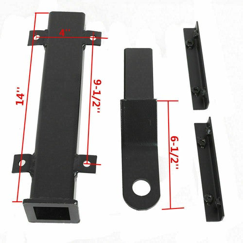 DURAFORCE Golf Cart Trailer Hitch 2″ Receiver for Club Car EZGO Yamaha Backseat Foot Rest