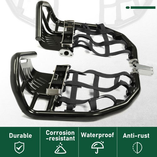 DURAFORCE Nerf Bars Pro Foot Peg Fits Honda Sportrax 400 TRX400EX 400X Bars Black Net Bar