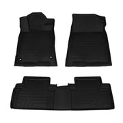 DURAFORCE 3Pcs Car Floor Mats for Honda Civic 2016-2021 All Weather Anti-Slip TPE Liners