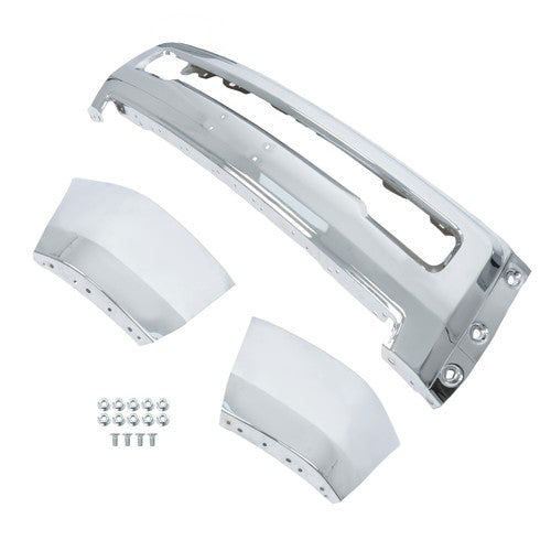 DURAFORCE Split Steel Suitable For RAM 2500 3500 2010-2018 Replacement Front Bumper Chrome
