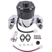DURAFORCE Chrome High Flow Electric Water Pump for SBC Small Block Chevy 283 327 350 400