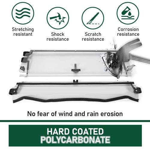 DURAFORCE Scratch Resistant Clear Flip Windshield For Kawasaki Teryx 800 /4 /S 2016+/2021+