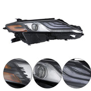 DURAFORCE Black Housing For 21 22 Toyota Camry XSE XLE Full LED Headlight Assy Right Side