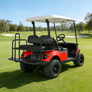 DURAFORCE Golf Cart Rear Seat Bottom Cushion + Backrest For EZGO RXV Medalist TXT | Black