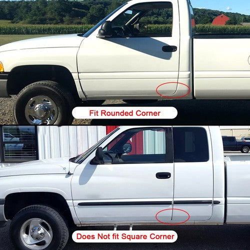 Lower Front Door Skin Set For 94 To 02 Dodge Ram Except 4 Door Quad Cab Pair