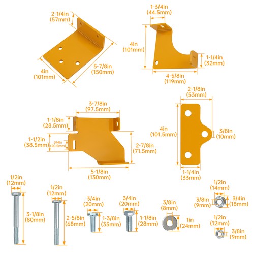 125255 Transmission Hydro Bracket Kit For Hustler Raptor SD SDX Zero Turn Mower