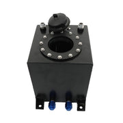 DURAFORCE Drifting Fuel Cell Gas Tank+level Sender Black Coated Aluminum Racing 2.5 Gallon