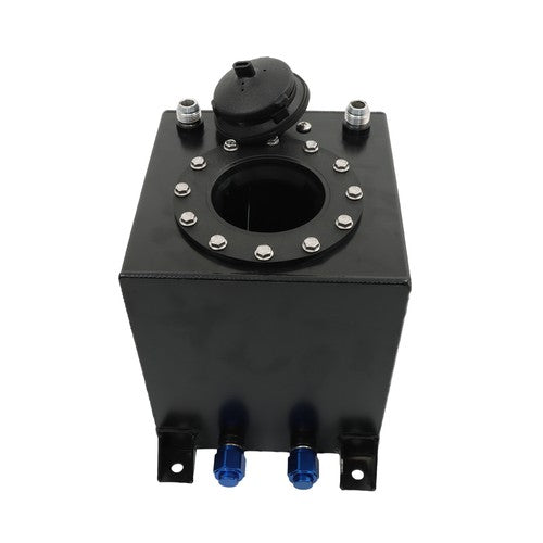 DURAFORCE Drifting Fuel Cell Gas Tank+level Sender Black Coated Aluminum Racing 2.5 Gallon