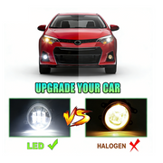 DURAFORCE 2x Black LED Fog Lights Driving Lamp For Toyota Tacoma 2012-2015 DOT Bumper Lamp