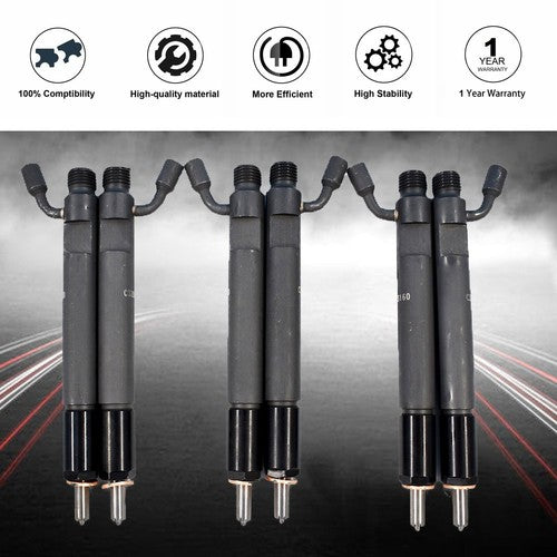 DURAFORCE 6PCS Fuel Injector Fit For Toyota 4Runner Pickup MR2 Celica Tercel T100 3283160