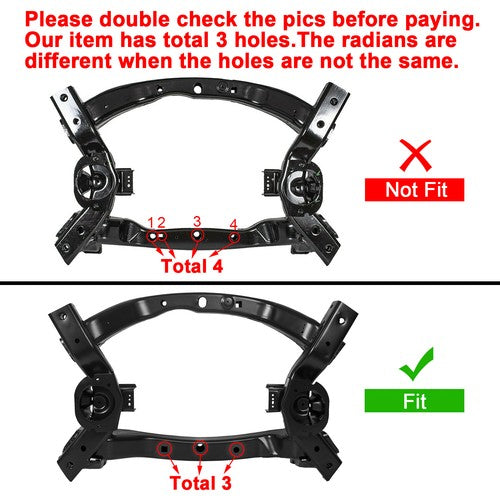 Front Subframe Engine Cradle For 11-23 Dodge Charger Challenger Chrysler 300 RWD