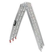 DURAFORCE 2*Aluminum Alloy Loading Ramp Arched For Motorcycle ATV UTV Truck Lawnmower New