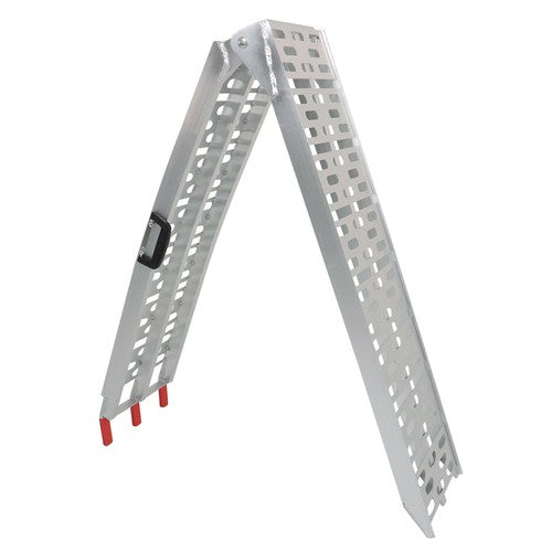 DURAFORCE 2*Aluminum Alloy Loading Ramp Arched For Motorcycle ATV UTV Truck Lawnmower New