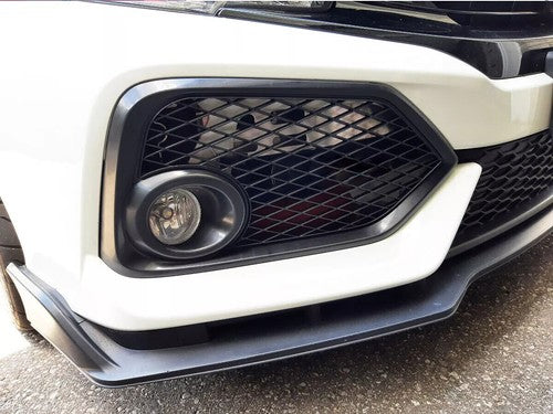 DURAFORCE Fog Light Lamp Covers Fit 2017-2021 for Honda Civic Type R Black Open Mesh
