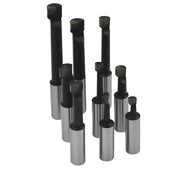DURAFORCE 1/2" BORING BAR SET PRO QUALITY 9 PCS CARBIDE TIPPED BARS 1/2" SHANK LATHE TOOL