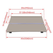 DURAFORCE For EZGO Medalist TXT 1994-2014 Tinted Fold Down Golf Cart Windshield Windscreen