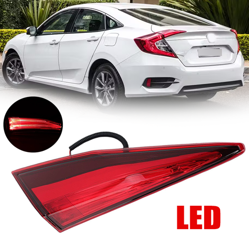 Left Inner Trunk LED Tail Light Rear Brake Lamp For 2016-2020 Honda Civic Sedan