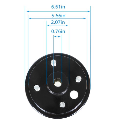 DURAFORCE 2X 24 Teeth Rear Wheel Brake Hub Drum For EZGO TXT Electric 1982+Golf Cart New
