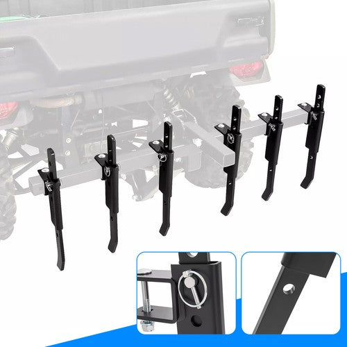 DURAFORCE Chisel Plow Implement Scarifier for ATV UTV with 6 Independently Adjustable Chisels