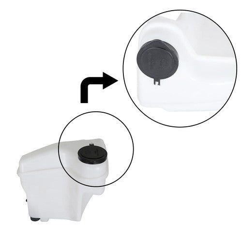 DURAFORCE For Prizm Corolla 1998-2002 Plastic Windshield Washer Fluid Reservoir L4 1.8L